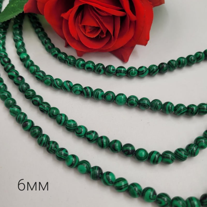 60 броя Малахит - 6 мм 03807