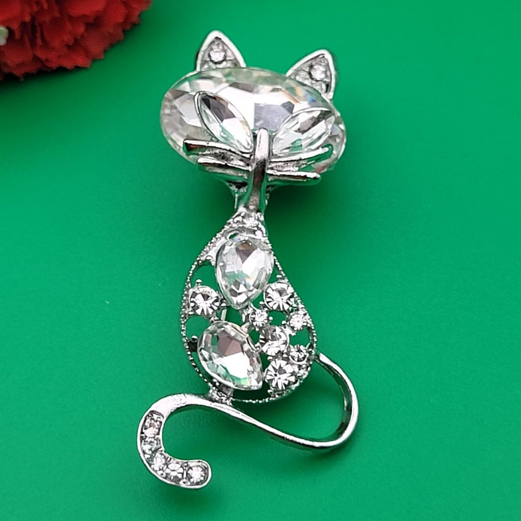 Брошка Котка / 6 х 3 см / 02991