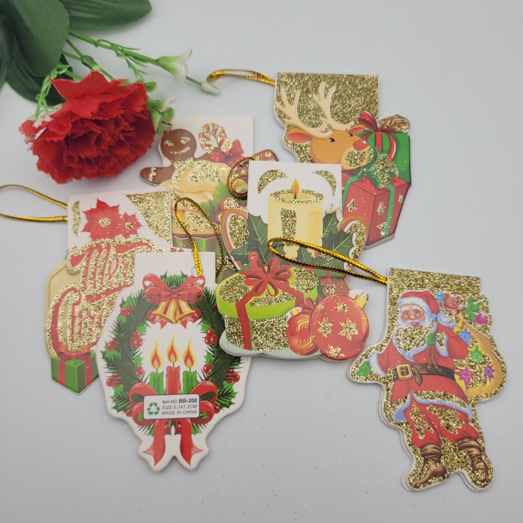 10 броя Коледни картички / 7 х 5 см / 04998