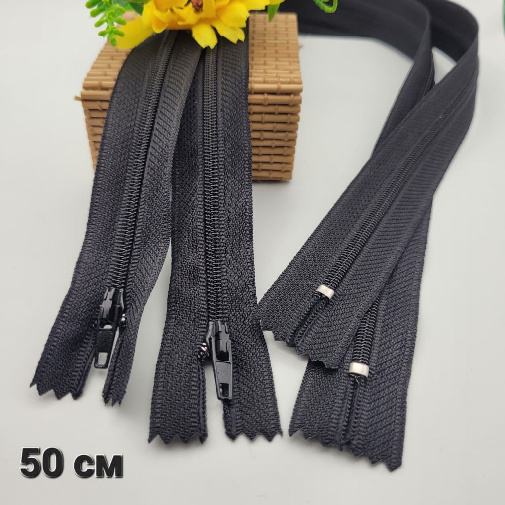 5 броя Неделими ципове Т3 / 50 см / - Черно 05063