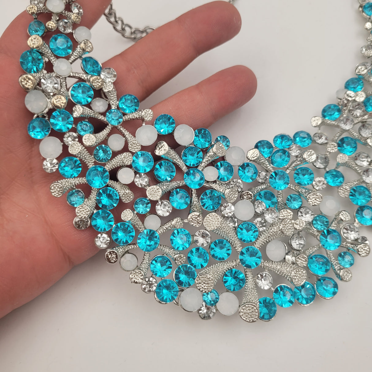 Колие с кристални камъни /48см/ 05382