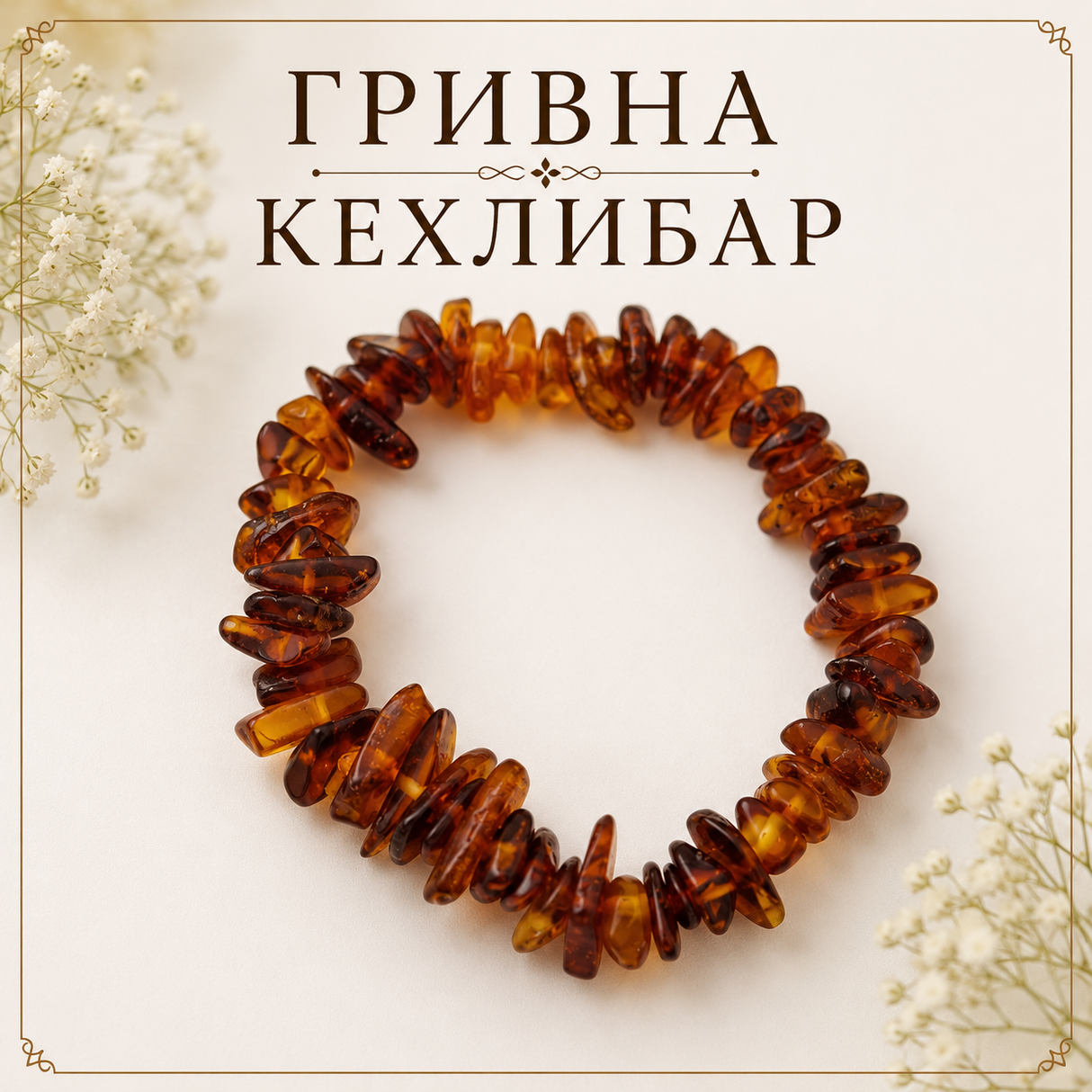 Гривна Кехлибар 05492