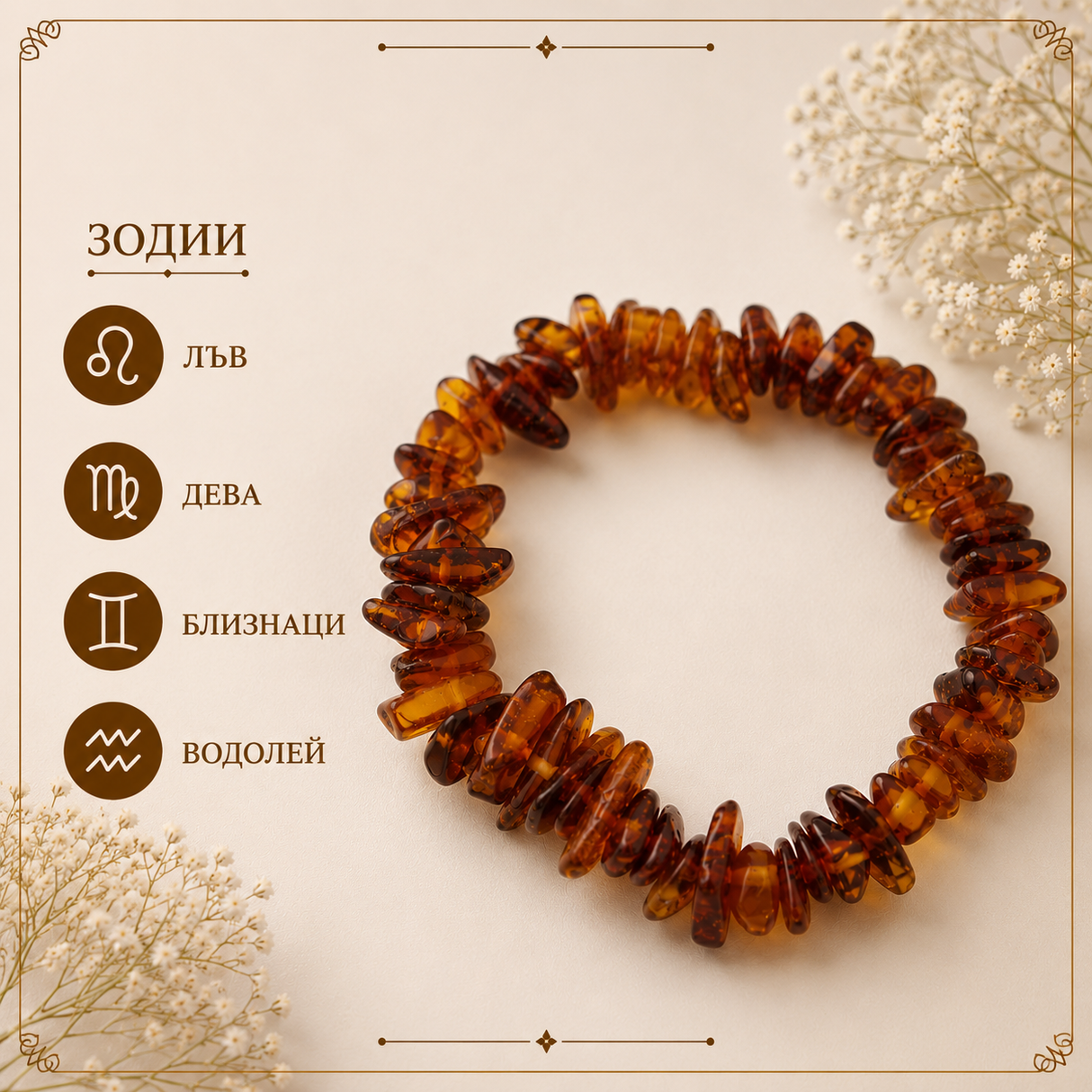 Гривна Кехлибар 05492