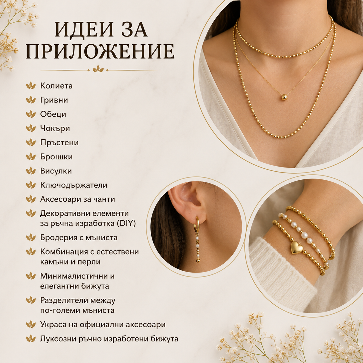 140 броя Фасетиран хематит /3мм/-златист 05527