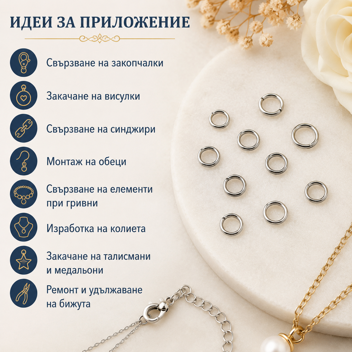 40 броя Халки стомана /4~6мм/-стомана 05577