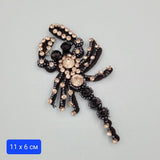 1 брой Апликация Скорпион с камъни / 11 х 6 см /    0068