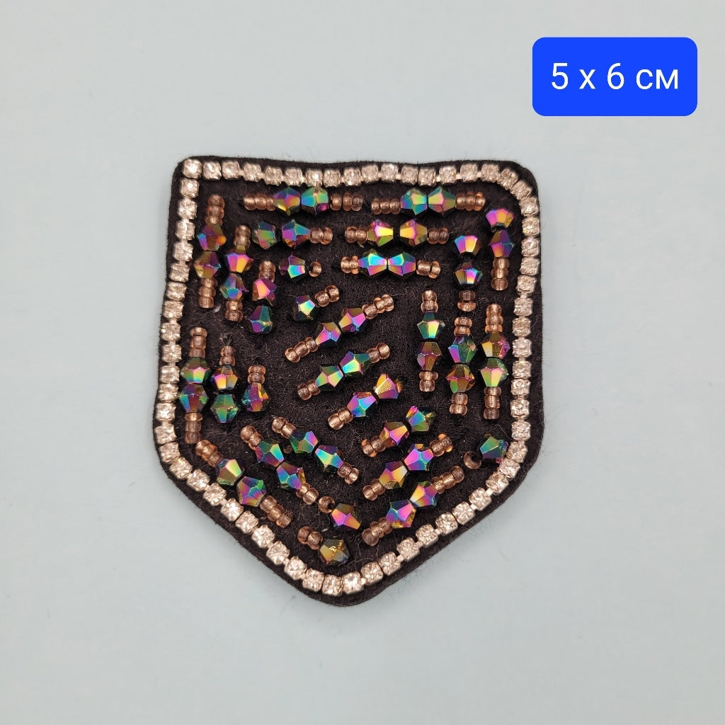 1 брой Апликация с камъни / 5х6 см /    0116
