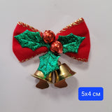 5 броя Коледни звънчета - 5 х 4 см         0244