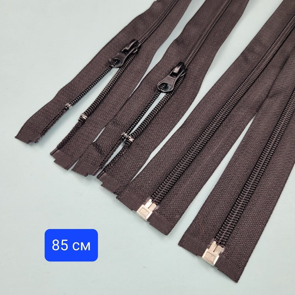 1 брой Делим цип спирала / 85 см / - Черен   0765