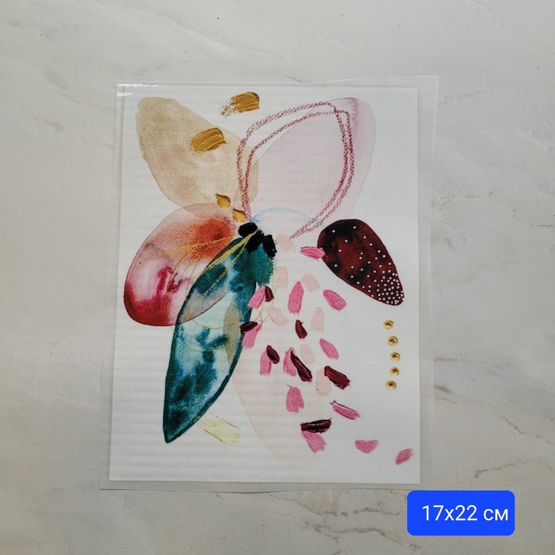 Стикер за топло залепване / 17х22см /   01254