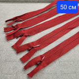 1 брой / 10 броя Скрит цип / 50 см / - Бордо       01795
