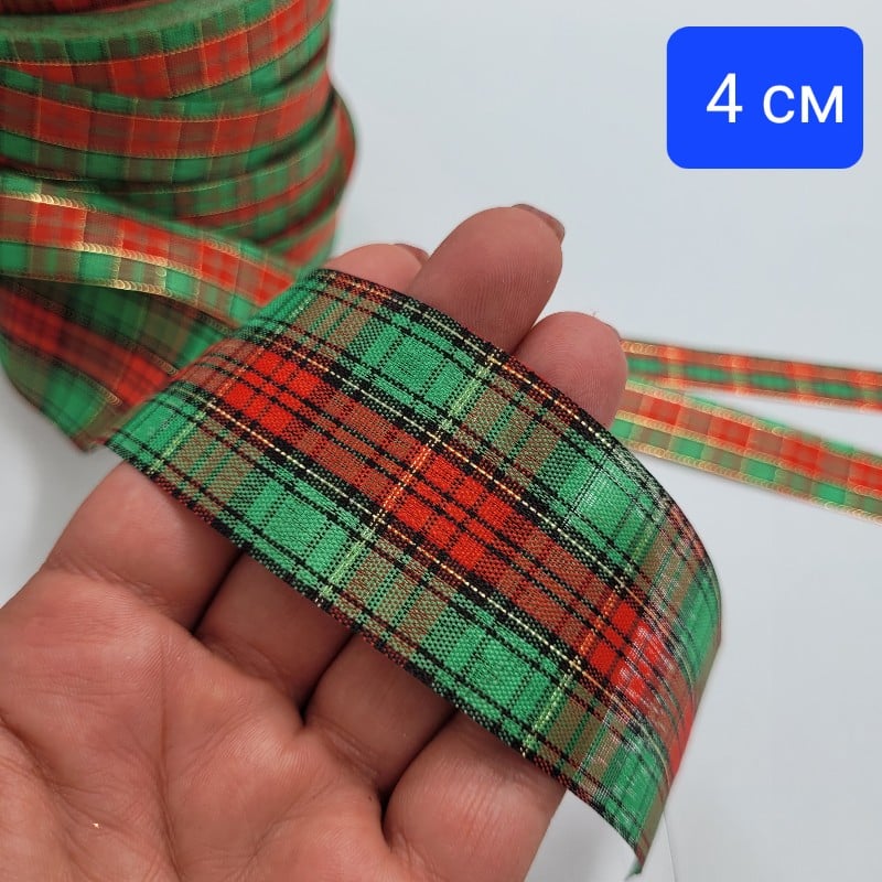 42 метра Коледни панделки  1.5 см /  2 см / 3 см / 4 см           01916