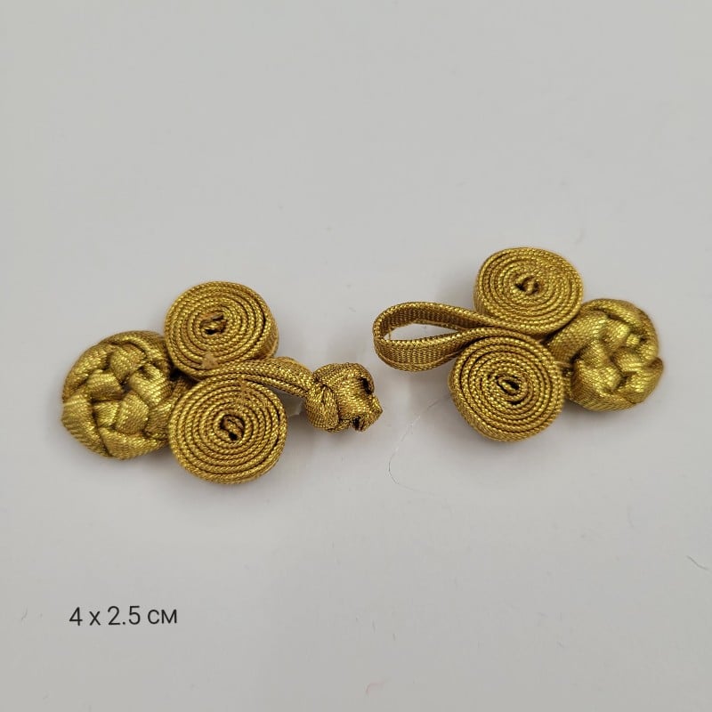 1 брой Декоративно копче / 4 х 2.5 см / - Златно    02686