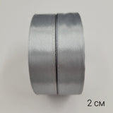 23 метра Сатенена лента Сива /2 см/  02730