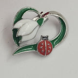 12 броя Брошки Кокиче с калинка       01729