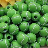 65 броя Мъниста Топки за тенис / 12 мм - отвор 3.8 мм /   04191