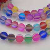 50 броя Аква аура кварц / 8 мм / - Цветна    04388