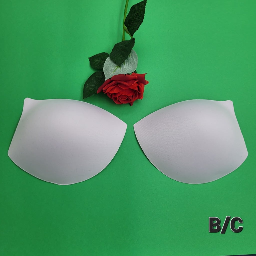 1 чифт Чашки без подплънки / B"C / - Бели      04550