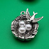 1 брой Висулка Лястовиче гнездо / 2 см / - 2 цвята     04776