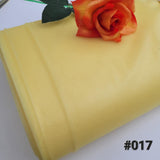 1 метър / 50 метра Кристален тюл / 3 метра широчина / - Светло жълт   04840