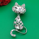 Брошка Котка / 6 х 3 см /   02991