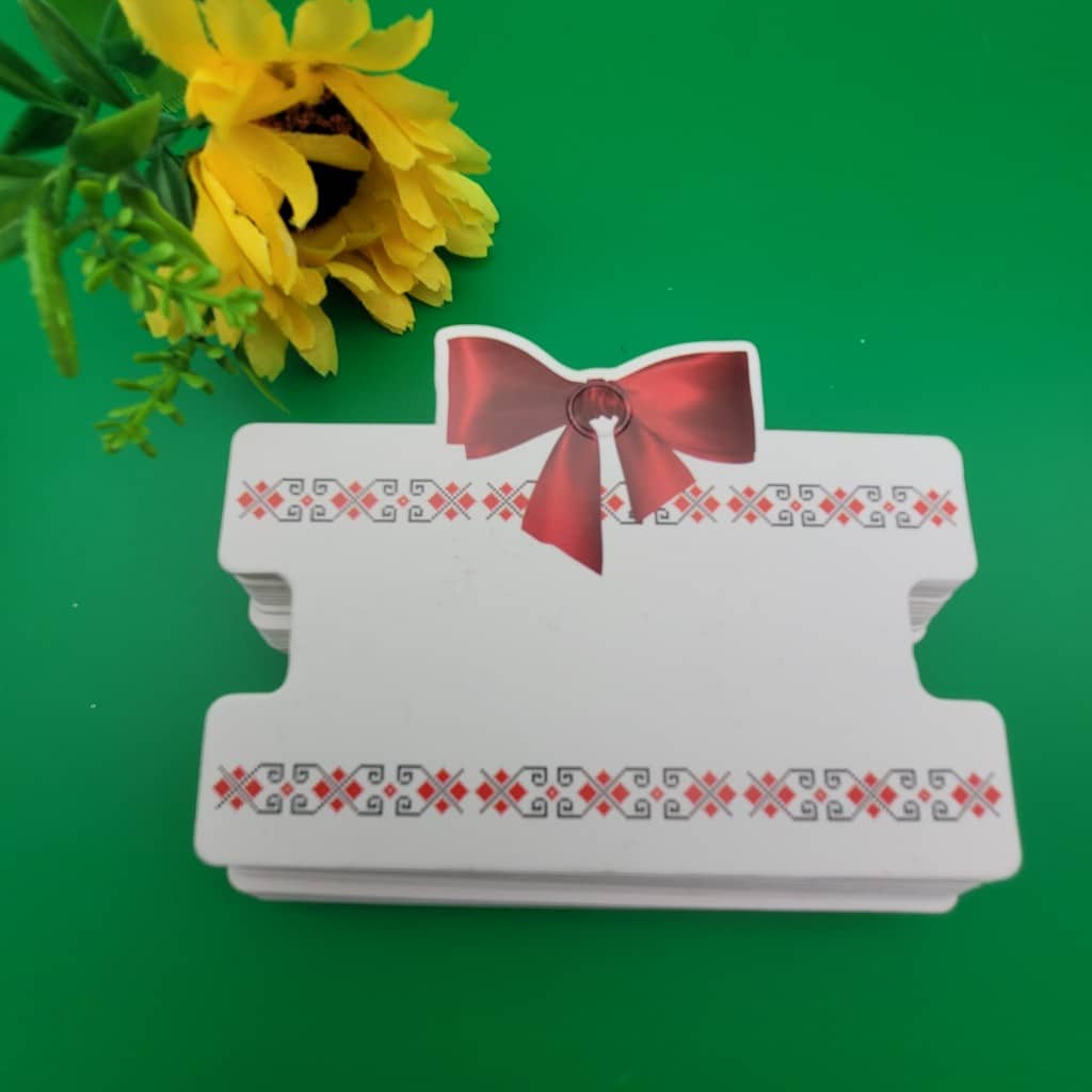 50 броя Картончета+пликчета за мартеници / 10 х 7 см /   04950
