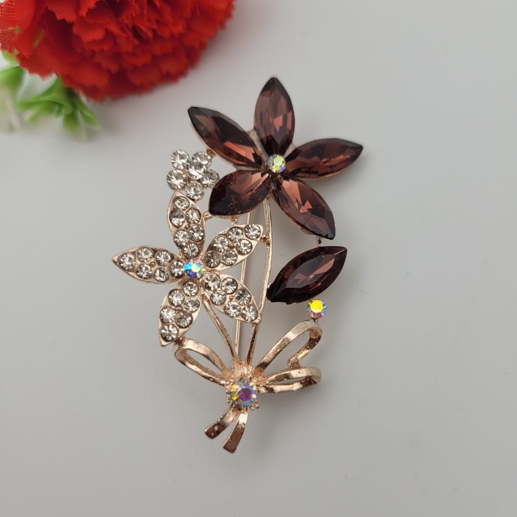 Брошка Цвете / 5 х 3 см /  02832