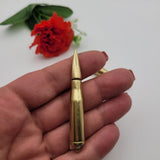 1 брой Висулка патрон / 6 х 1 см / - Златист  05080