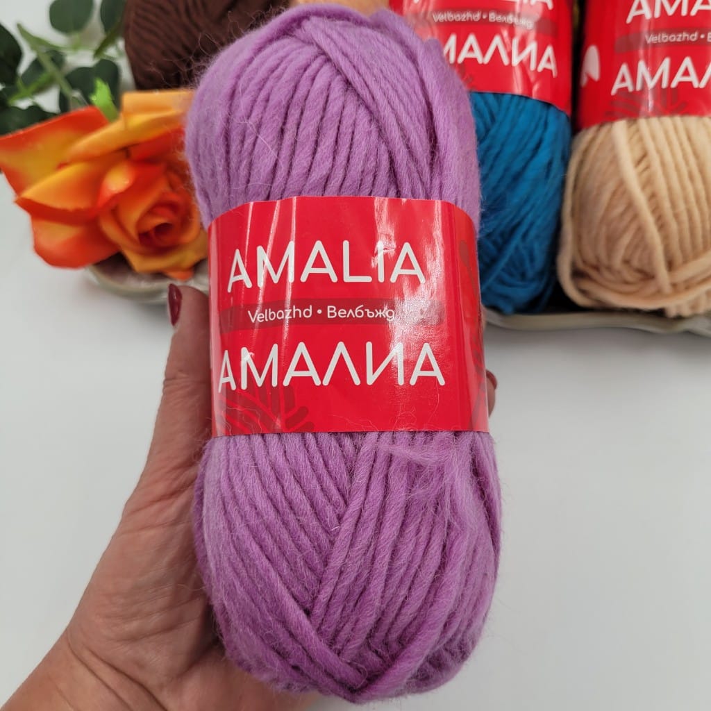 100 метра / 100 грама Прежда Амалия - 100% Вълна   05098