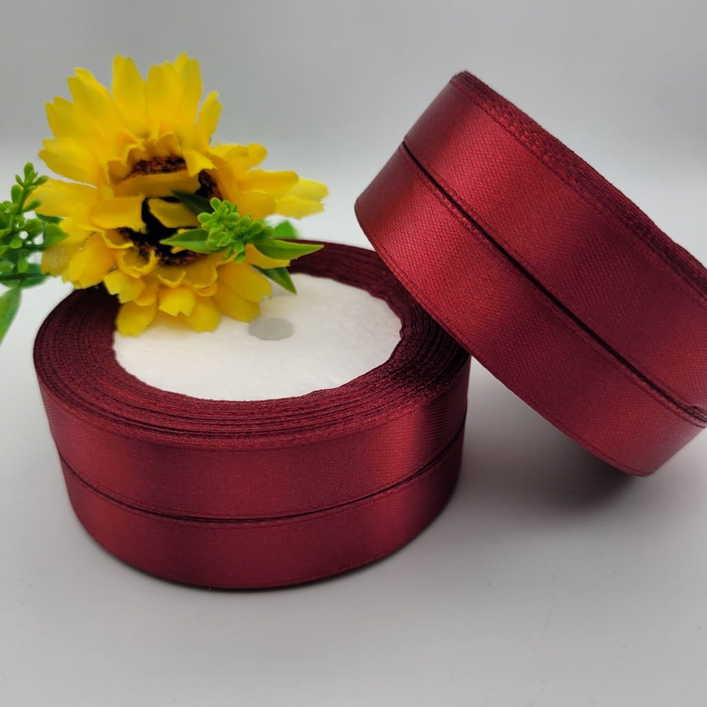 23 метра Сатенена лента / 15 мм / - Бордо  03718