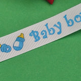 5 метра Сатенена лента рипс Baby boy /15мм/   05433
