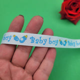 5 метра Сатенена лента рипс Baby boy /15мм/   05433