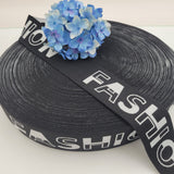 1 метър Ластик с надпис FASHION / 5см /   01226