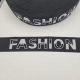 1 метър Ластик с надпис FASHION / 5см /   01226