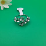 Пръстен с бели камъни  02658
