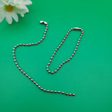 10 броя  Синджирче за етикети и тагове /14см/ - сребристо  05525