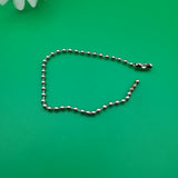 10 броя  Синджирче за етикети и тагове /14см/ - сребристо  05525