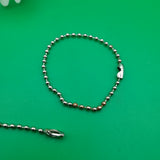 10 броя  Синджирче за етикети и тагове /14см/ - сребристо  05525