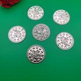 50 броя Пендари /25мм/-сребристи  05744