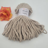 67 метра / 250 грама Макраме прежда YarnArt Macrame Braided /5мм/-бежова   05765