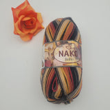 400 метра /100 грама Прежда NAKO Boho – многоцветна прежда с преливащи нюанси  05758