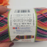 400 метра /100 грама Прежда NAKO Boho – многоцветна прежда с преливащи нюанси  05759
