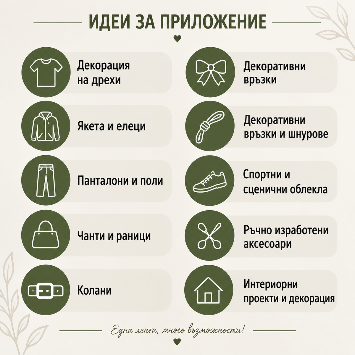 1 / 5 метра Памучен ширит с капси /2см/ - черен  05633