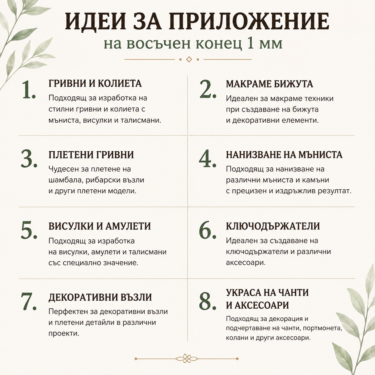 100 метра Восъчен конец /1мм/ - черен   05589