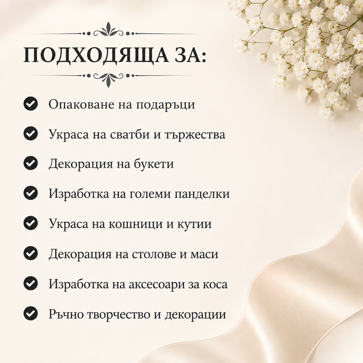 1 метър Двустранно сатенирана лента /12см/   05546