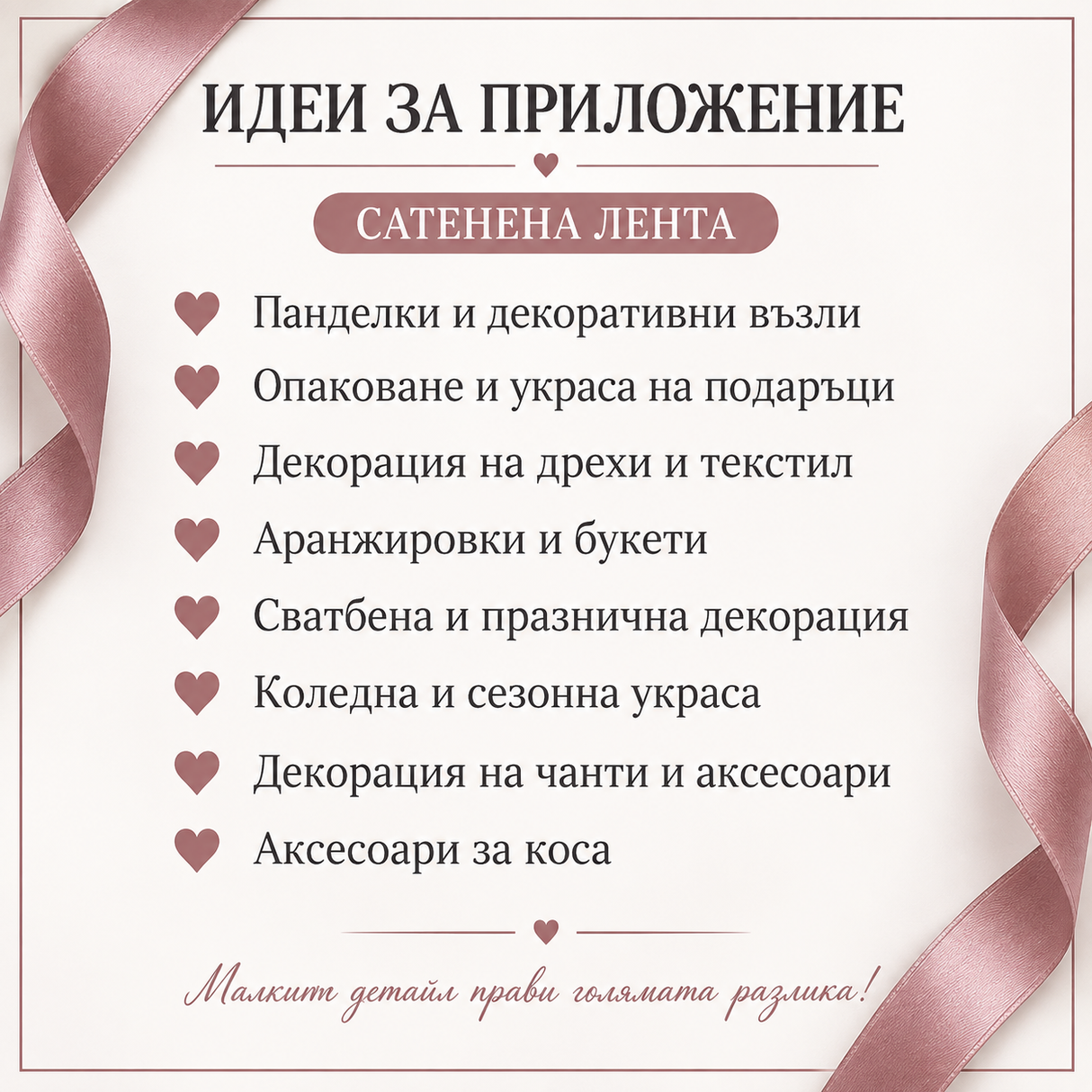 10 метра Двустранно сатенирана лента /2см/-бяла  05600