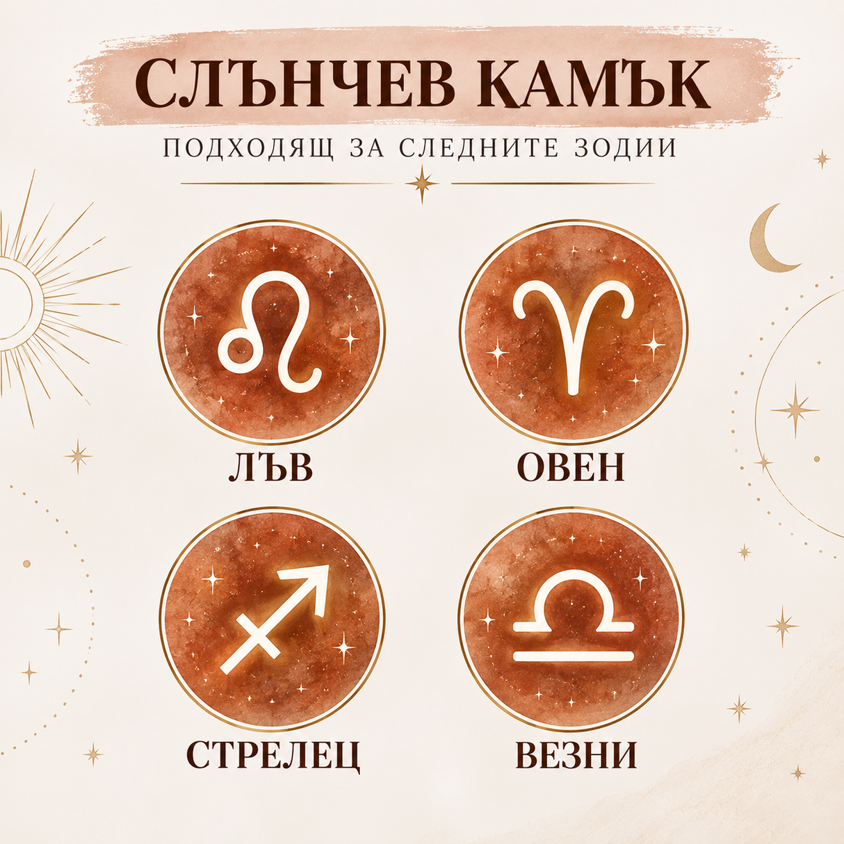 48 броя Слънчев камък /8мм/-кафяв  05605