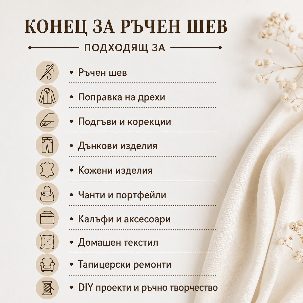 800 метра Конец за дънки / дебелина 30 /        04902