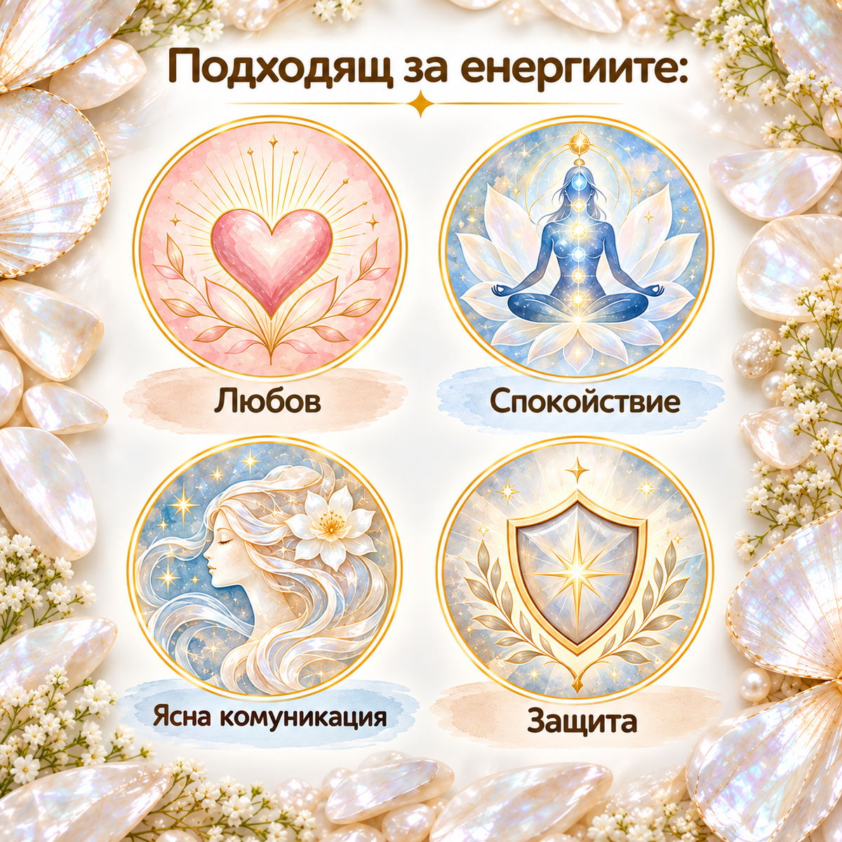 50 броя Седеф /7~9мм/  05676