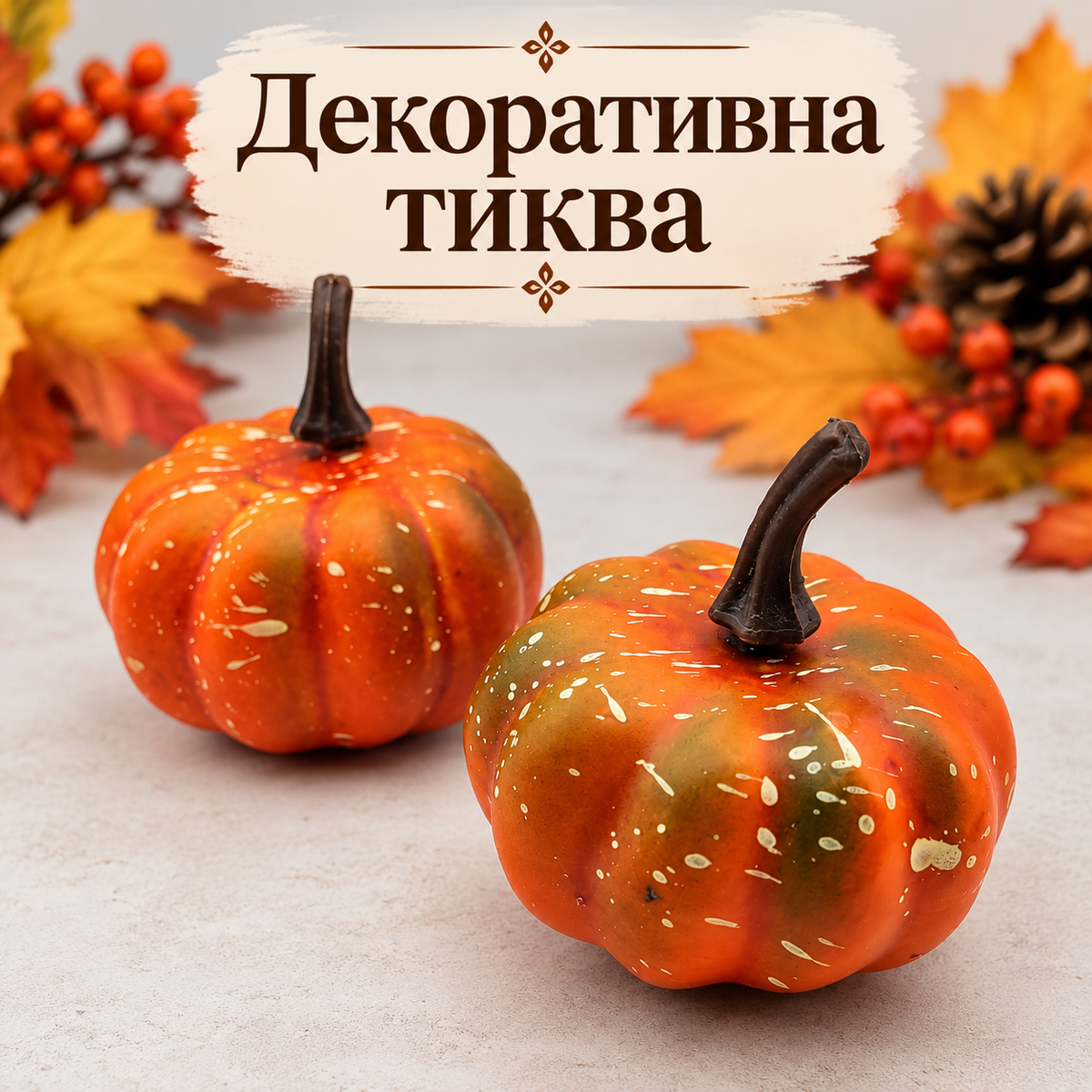 1 брой Декоративна тиква / 7см /  05056